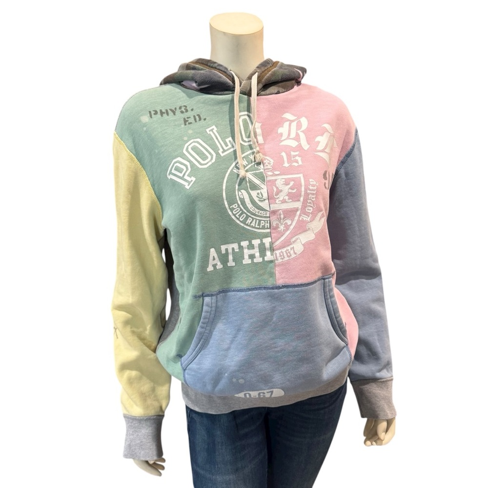 Polo Ralph Lauren Multi Patch Pullover Hoodie Sweatshirt